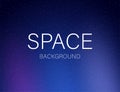 Space stars on blurred abstract background with gradient. Vector stock illustration. Royalty Free Stock Photo