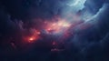 space with stars and nebulas and colorful clouds wallpaper, multicolored vibrant cosmic background