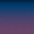 Space with stars night sky before sunrise pink vector