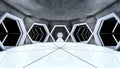 Space station hallway tunnels