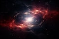 space stellar background with beautiful nebula around a supernova Royalty Free Stock Photo