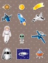 Space stickers Royalty Free Stock Photo