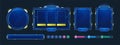 Space stream overlay, game twitch ui frame, border