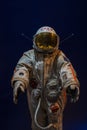 The space suit of an astronaut from the first Russian launch on space