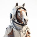 Space Suit Horse: A Playful And Detailed Photorealistic Artwork