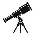 Space telescope icon, simple style Royalty Free Stock Photo