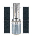 Space Telescope Isolated Royalty Free Stock Photo