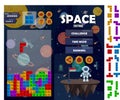 Space Tetris Matching Game Kit