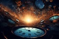 Space of time dimension concept. time theory. By generate Ai Royalty Free Stock Photo