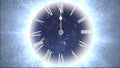 Space and time. Fast moving clock with lots of particles