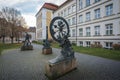 Space Time Matter Raum Zeit Materie Sculpture Group by Heinrich Apel, 1988 - Magdeburg, Saxony-Anhalt, Germany