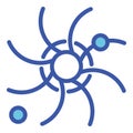 Space vortex icon, outline style