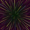 Space Vortex Vector. Abstract Background With Star Warp, Stars Burst Or Hyperspace.