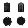 Space, War and or web icon in black style.travel, medicine icons in set collection.