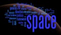 Space word clouds