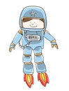Spaceboy cute Royalty Free Stock Photo