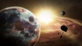 Space probe exoplanet exploration Royalty Free Stock Photo