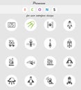 Spacecrafts icon set