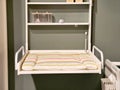 Spaceefficient baby changing setup. Functional and attractive baby care area with efficient storage Royalty Free Stock Photo