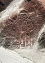 The spaceman or space man, Nazca or Nasca geoglyph