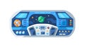 Spaceship Control Panel: Galactic Exploration Future Navigation, vector design Generative AI Royalty Free Stock Photo