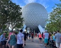 Spaceship Earth at the Epcot Park Royalty Free Stock Photo
