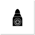 Spaceship glyph icon