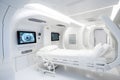 spaceship hospital ward of the future. Neural network AI generated