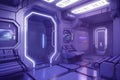 spaceship hospital ward of the future. Neural network AI generated