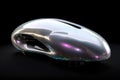 A Spaceship With A Smooth, Curved Design And A Pearlescent Finish. Generative AI