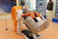 Spacesuit. astronaut`s suit in a museum. Baikonur Cosmodrome. Ka