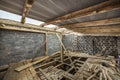 Spacious attic room under construction and renovation. Energy sa