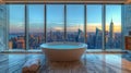 Spacious Bathroom With Large Bathtub by Window