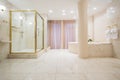 Spacious bathroom in luxury mansion Royalty Free Stock Photo