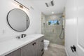 Spacious bathroom in a renovated Los Angeles home Royalty Free Stock Photo