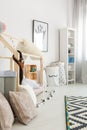 Spacious clean modern baby room