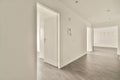 Spacious corridor in gray tones