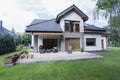 Spacious garden and terrace at house