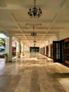 A spacious hallway with a colonial architectural style, from Arbaya Dance Studio Surabaya.