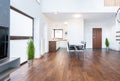 Spacious interior of dinning room