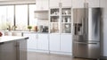 spacious kitchen refrigerator Royalty Free Stock Photo