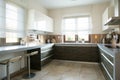 Spacious kitchen with window