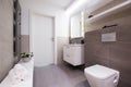 Spacious light bathroom