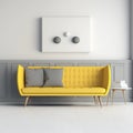 Colorful sofa illustration. Couch Royalty Free Stock Photo