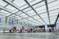 Spacious walkway in Beijing Capital International Airport, Terminal 3, China