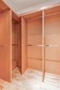 Spacious wardrobe in a utility room
