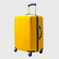 A Spacious Yellow Travel Suitcase