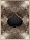Spade Card Background Illustration