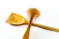 Spade of frying pan and ladle Royalty Free Stock Photo