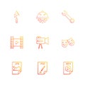 Spade , gear , wrench , video , camcoder , smiley , image , psd